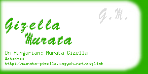 gizella murata business card